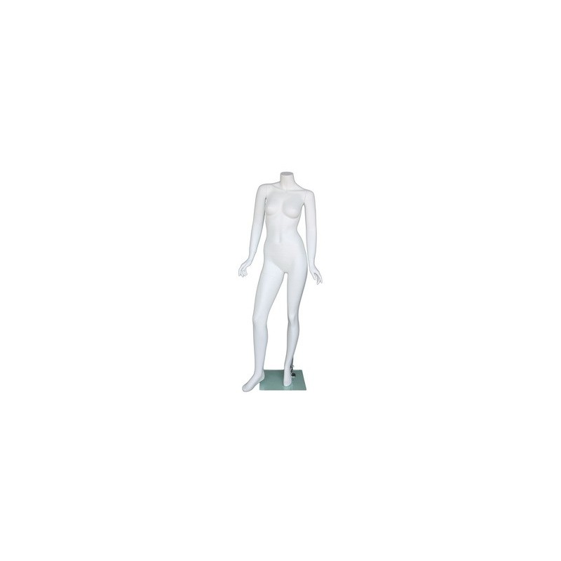 Fashionable Headless Full Body Female Mannequin Matte White- STW103-WT