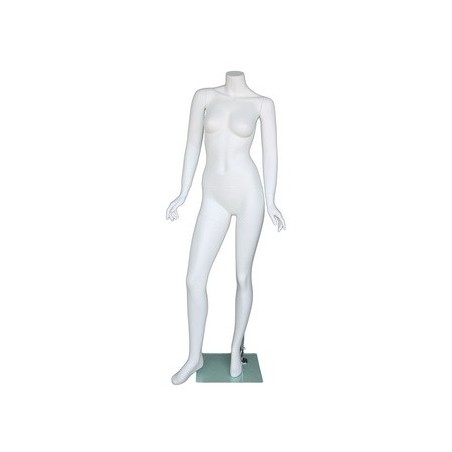 Fashionable Headless Full Body Female Mannequin Matte White- STW103-WT