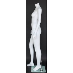 Fashionable Headless Full Body Female Mannequin Matte White- STW103-WT