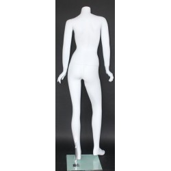 Fashionable Headless Full Body Female Mannequin Matte White- STW103-WT