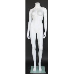 5 ft 4 in Headless Full Body Female Mannequin Matte White STW105-WT