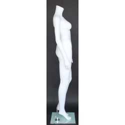 5 ft 4 in Headless Full Body Female Mannequin Matte White STW105-WT