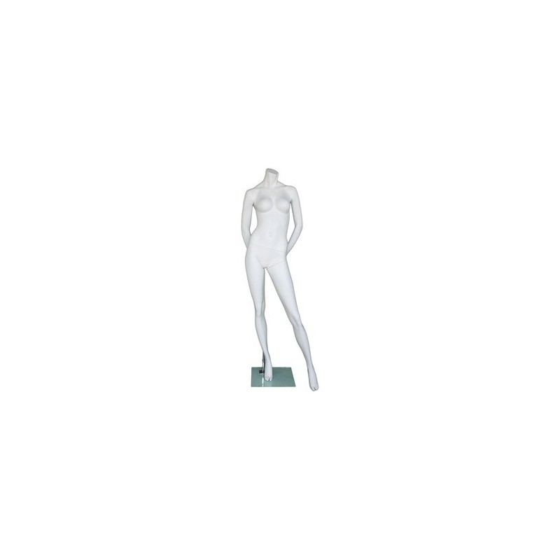 5 ft 8 in Headless Full Body Female Mannequin Matte white STW106-WT