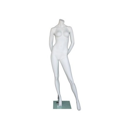 5 ft 8 in Headless Full Body Female Mannequin Matte white STW106-WT