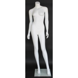 5 ft 5 in Headless Full Body Female Mannequin Matte White STW108-WT