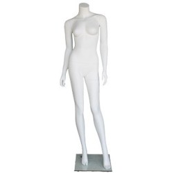 5 ft 5 in Headless Full Body Female Mannequin Matte White STW108-WT