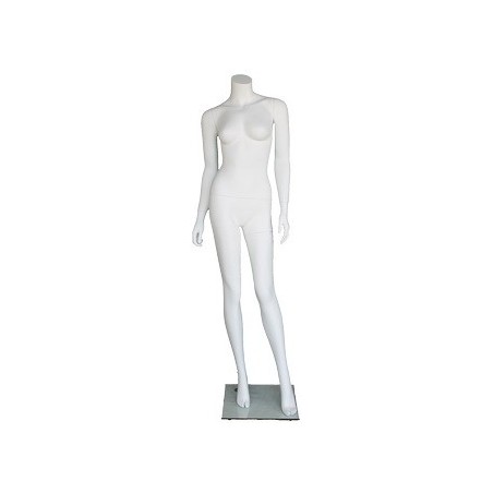 5 ft 5 in Headless Full Body Female Mannequin Matte White STW108-WT