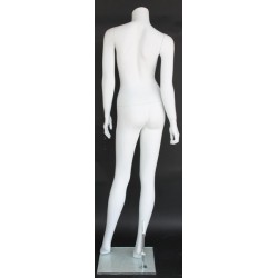 5 ft 5 in Headless Full Body Female Mannequin Matte White STW108-WT