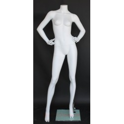 New Headless Full Body Female Mannequin Matte White STW112-WT