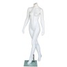 Walking Pose Headless Full Body Female Mannequin White STW113-WT