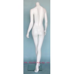 Walking Pose Headless Full Body Female Mannequin White STW113-WT