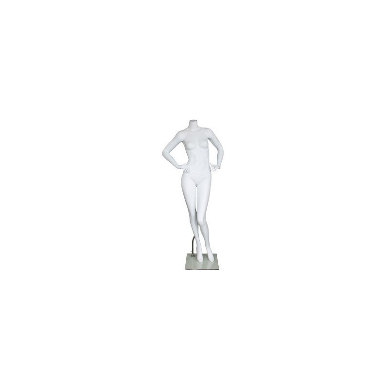 New Headless Full Body Female Mannequin Matte White STW115-WT