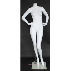 New Headless Full Body Female Mannequin Matte White STW115-WT