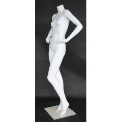 New Headless Full Body Female Mannequin Matte White STW115-WT