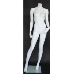 New Headless Full Body Female Mannequin Matte White STW117-WT