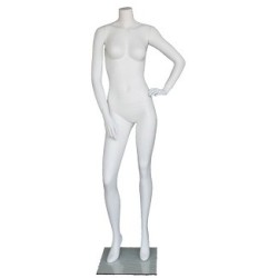 New Headless Full Body Female Mannequin Matte White- STW118-WT