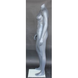 5 ft Gray colored Headless Full Body Female Mannequin STB-FH-MG