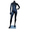 5 ft 5 in Matte Black Headless Full Body Female Mannequin STB-3FH-MB