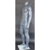 5 ft 4 in Headless Full Body Male Mannequin Matte Grey STB-1MH