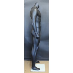 Matte Black Headless Full Body Male Mannequin  STB-2MH-MB