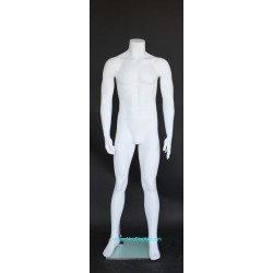 New Headless Full Body Male Mannequin Matte white STM001-WT