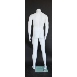 New Headless Full Body Male Mannequin Matte white STM001-WT