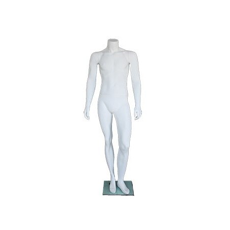 Headless Full Body Male Mannequin Matte white STM002-WT