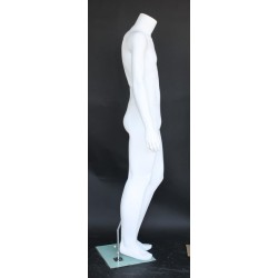 Headless Full Body Male Mannequin Matte white STM002-WT