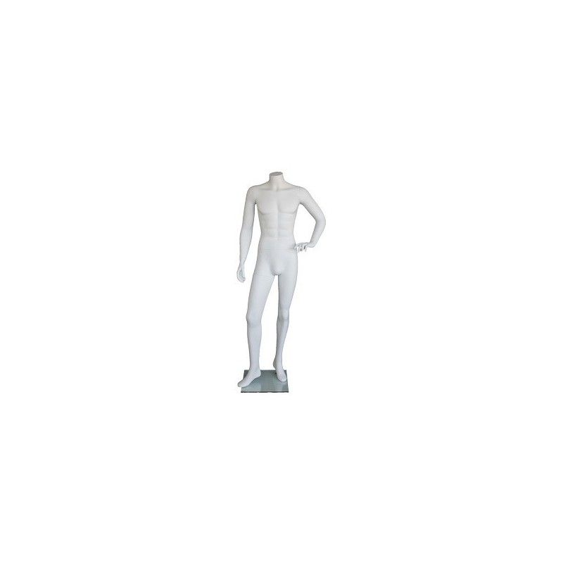 New Headless Full Body Male Mannequin Matte white STM004-WT