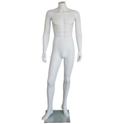 New Headless Full Body Male Mannequin Matte white STM005-WT