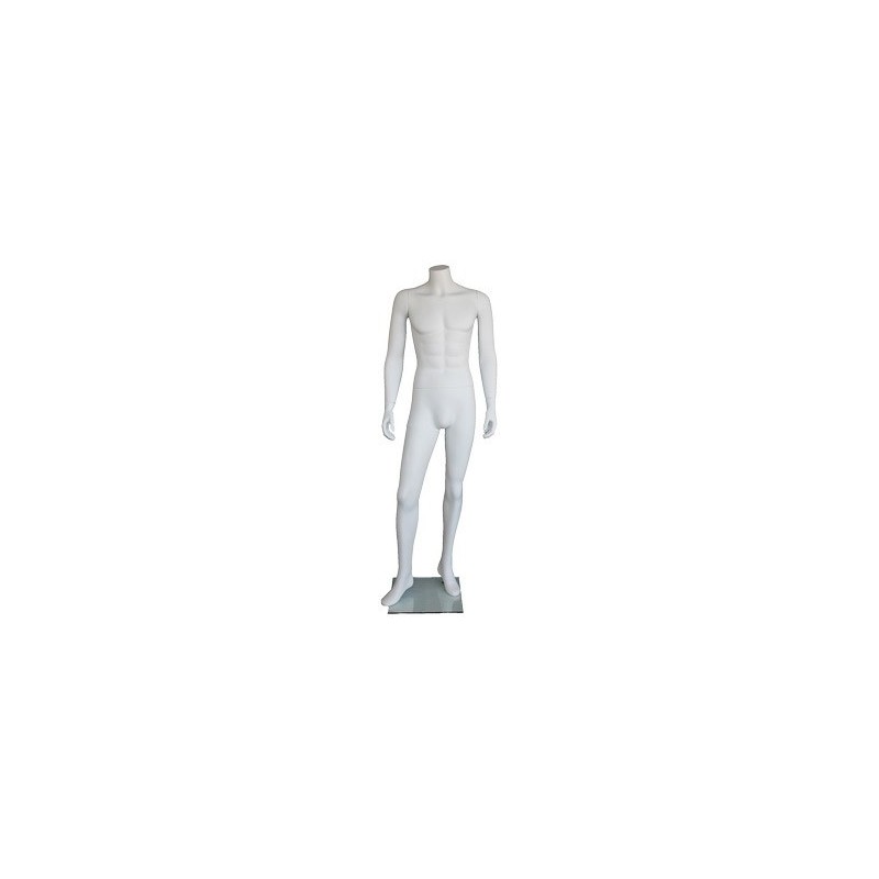 New Headless Full Body Male Mannequin Matte white STM005-WT