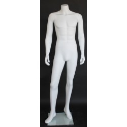 New Headless Full Body Male Mannequin Matte white STM005-WT