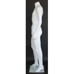 New Headless Full Body Male Mannequin Matte white STM005-WT