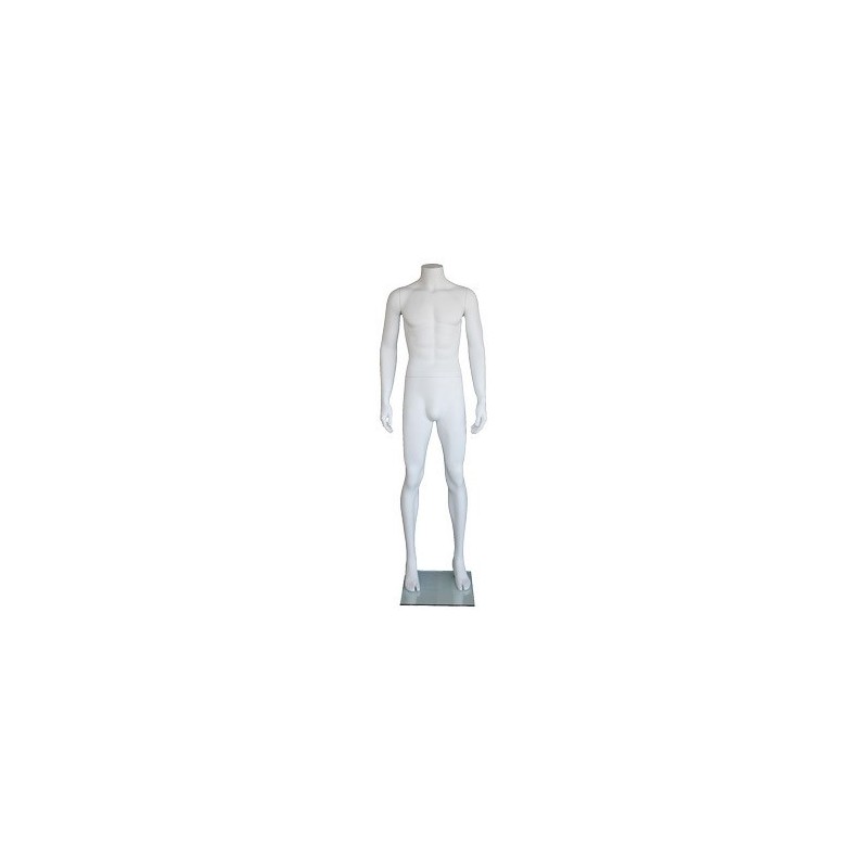 New Headless Full Body Male Mannequin Matte white STM006-WT