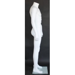 New Headless Full Body Male Mannequin Matte white STM006-WT