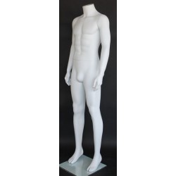 New Headless Full Body Male Mannequin Matte white STM006-WT