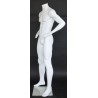 Full Body Headless Male Mannequin hand on waist Matte white STM011-WT