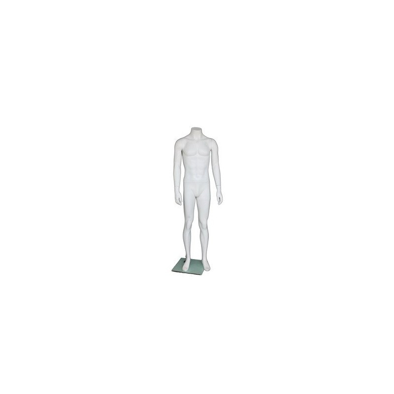 Small Size Full Body Headless Male Mannequin Matte white STM072-WT