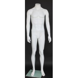 Small Size Full Body Headless Male Mannequin Matte white STM072-WT