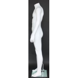 Small Size Full Body Headless Male Mannequin Matte white STM072-WT