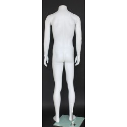 Small Size Full Body Headless Male Mannequin Matte white STM072-WT