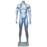 5 ft 8 in Headless Full Body Male Mannequin Matte Silver STM001-ST