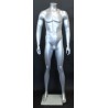 5 ft 8 in Headless Full Body Male Mannequin Matte Silver STM001-ST