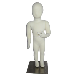 CJ-2 Size 1T/2T cream jersey covered Fullbody Toddler Mannequin |NYC Display
