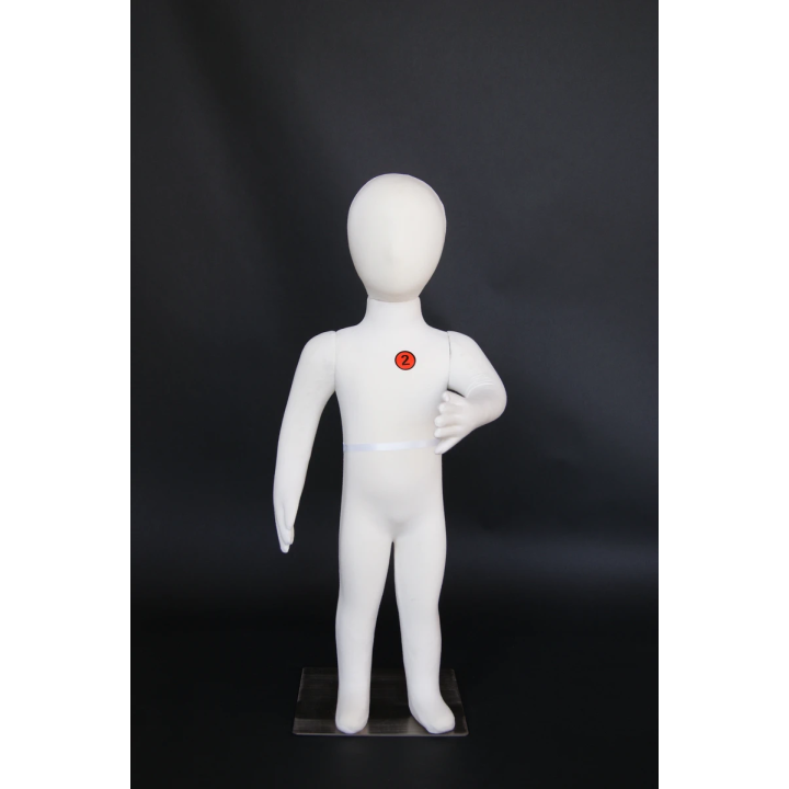CJ-2 Size 1T/2T cream jersey covered Fullbody Toddler Mannequin |NYC Display