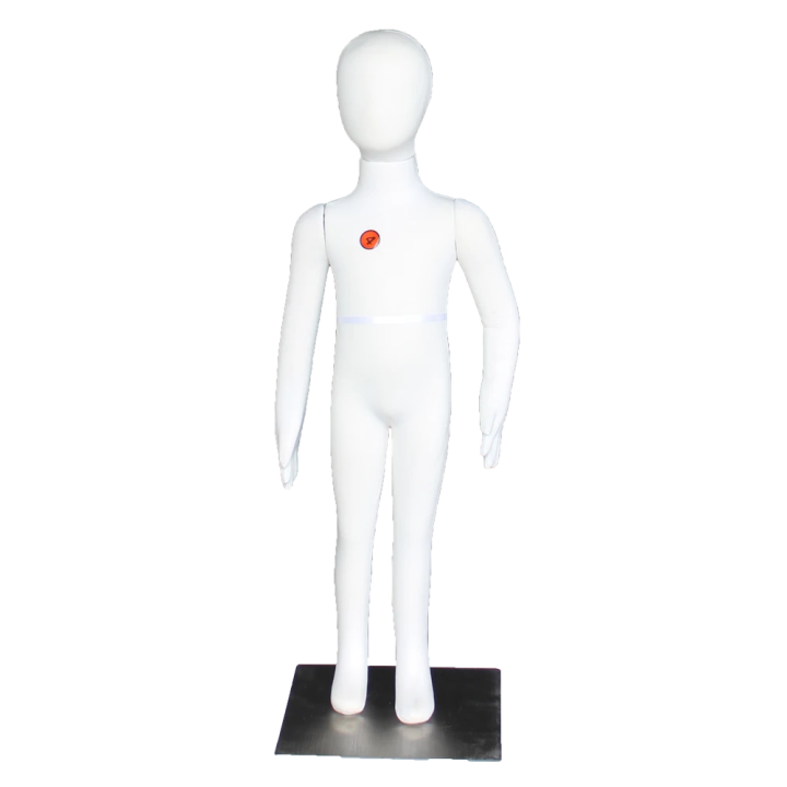 CJ-4 Size 4T cream jersey covered Full body Egg Head Child Mannequin