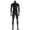 Glossy Black 5 ft 9 in Headless Full Body Male Mannequin STM051-HB