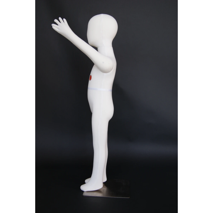 CJ-4 Size 4T cream jersey covered Full body Egg Head Child Mannequin