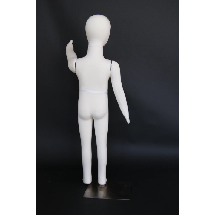 CJ-4 Size 4T cream jersey covered Full body Egg Head Child Mannequin