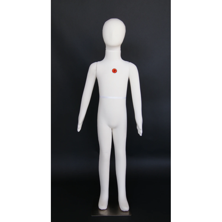 7/8 years cream jersey covered Full body Child Form Mannequin CJ8 |NYC Display
